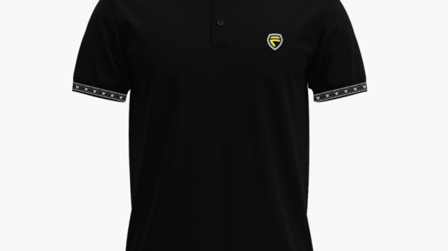 Faiza Mens Polo_Black Color-min