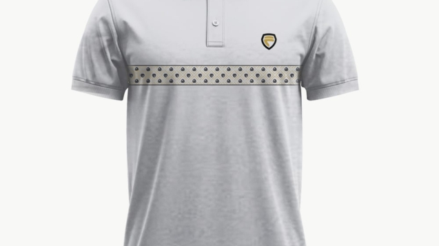 Faiza Mens Polo_Gray Melange