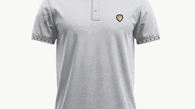 Faiza Mens Polo_Gray Melange Color-min